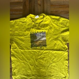 Electric Yellow supreme graphic t shirt